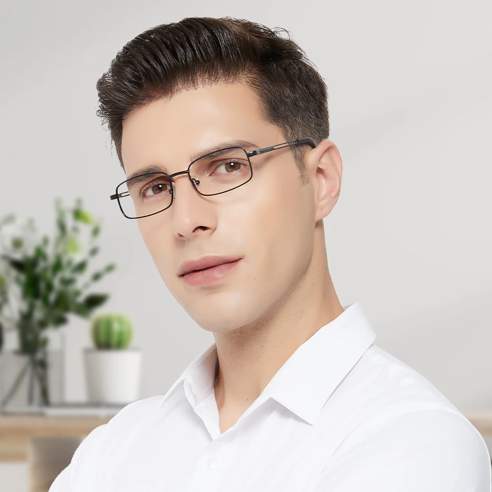 

DESIGN Glasses Frame Men Square Eyewear Fashion Male Ultralight Optical Eye Myopia Prescription Eyeglasses Luxury Brand Frame