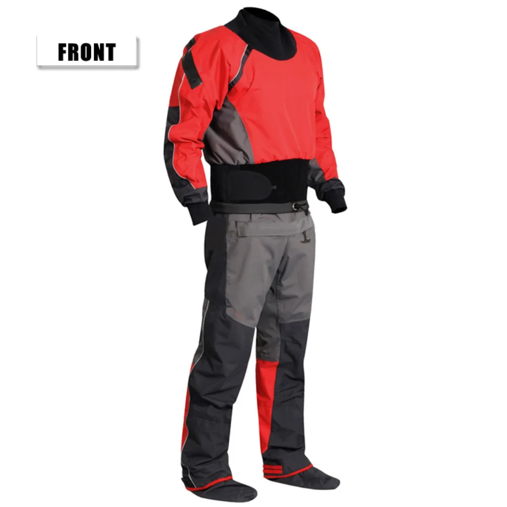 

Kayak Dry Suit for Men, 3-Layer Waterproof Fabric, Drysuit with Latex on Neck and Wrist, White Water River Pending