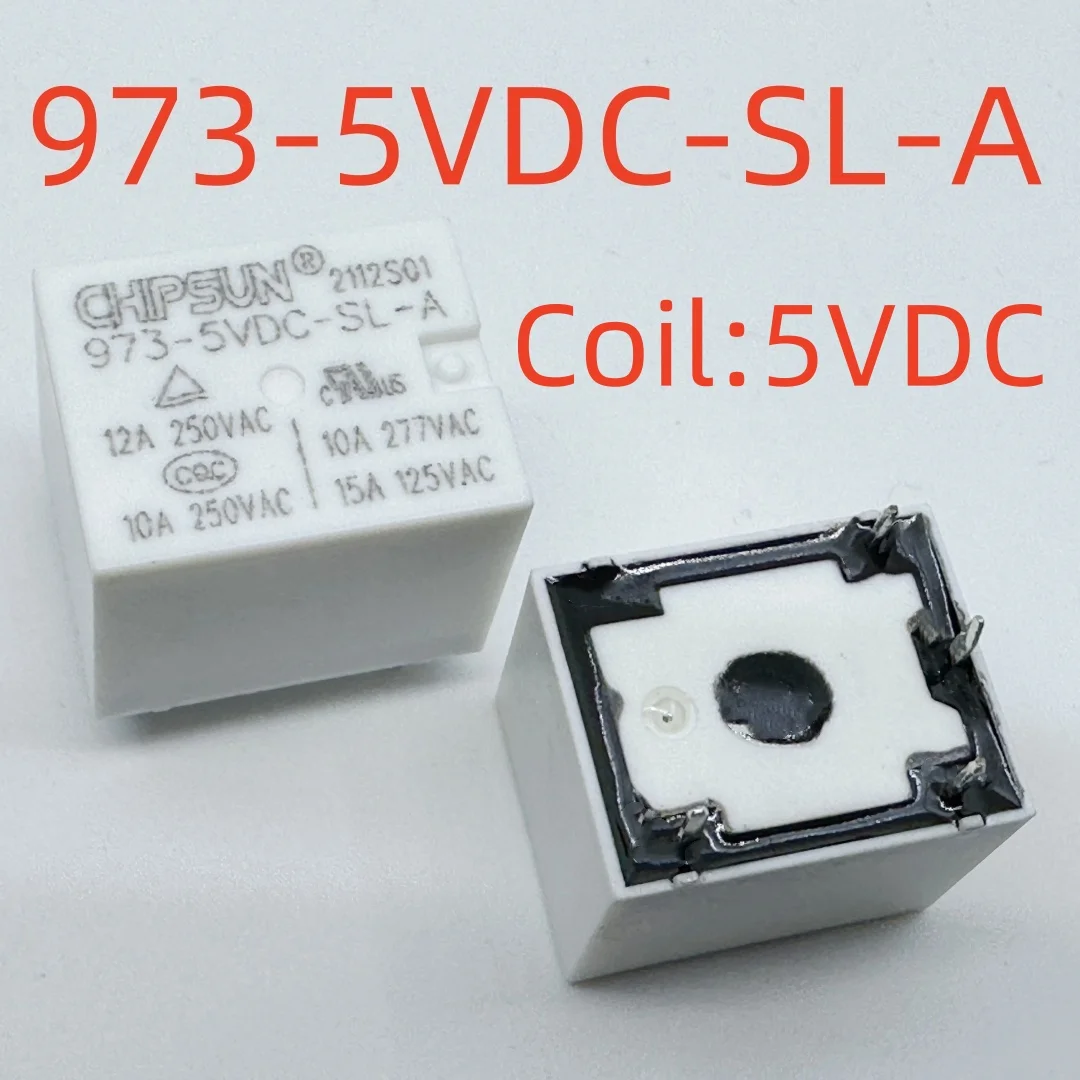 New 973-5VDC-SL-A-X ; 973-9VDC-SL-A ; 973-12VDC-SL-A 973-24VDC-SL-A 973-24VDC-SL-B (T73A-10A/12A/15A) Relay 4pins