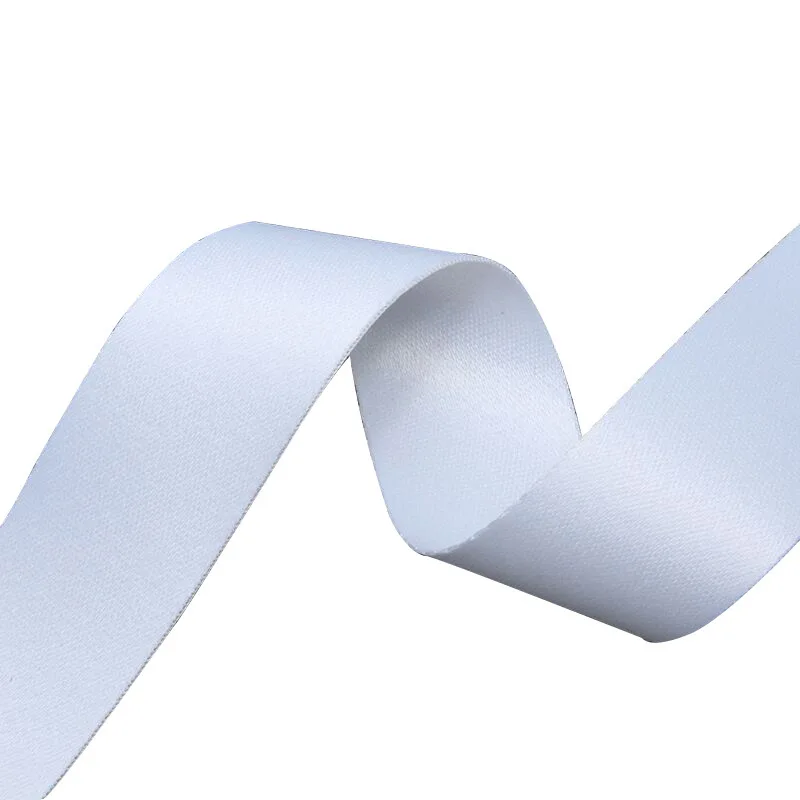 DHK White Lanyard Ribbon Double Faced Polyester For Heat Transfer DIY Craft Decoration S2460, ribbon decoration,ribbon supplies,polyester ribbon