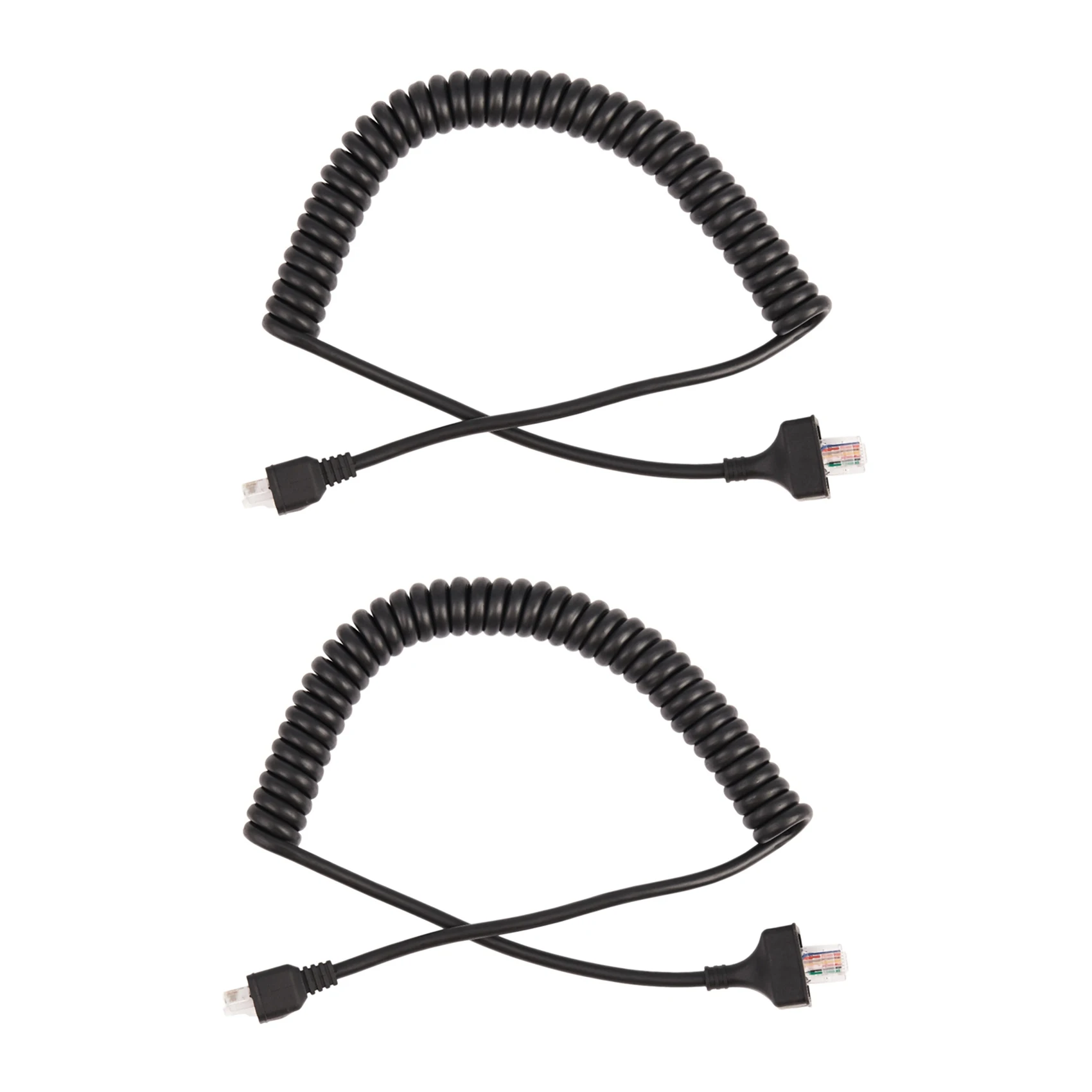 2X 8 Pin Replacement Speaker Mic Cable Microphone Cord for Kenwood TK