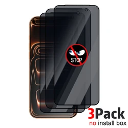 3 - Pack Privacy Screen Protector - Tempered Glass Anti - Spy Film with Dust - Free Installation - iPhone 17 Air (No Install Kit - 3Pack)