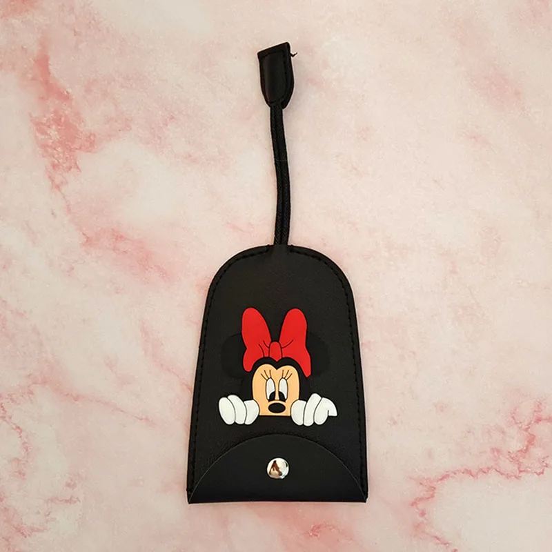 Cartoon Mickey Mouse Pull Type Key Bag PU Leather Minnie Key Wallets Housekeepers Car Holder Case Disney Keychain Pouch key case,key holder,key organizer,key purse