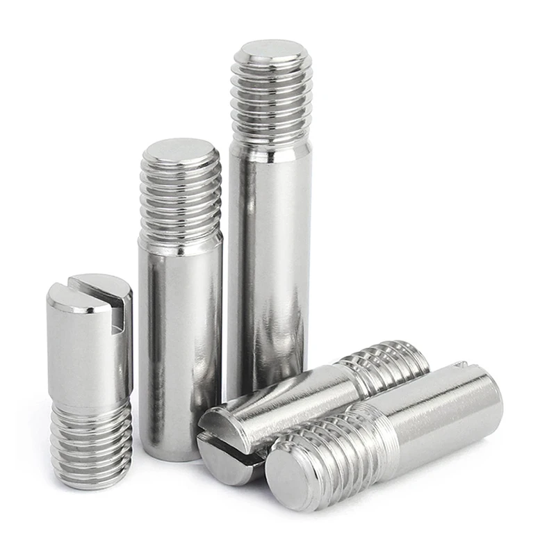 Cylindrical Locating Dowel Pin 1~5pcs Stainless Steel External Screw Thread Cylindrical Fix Position Shaft Roll Dowel Pin
