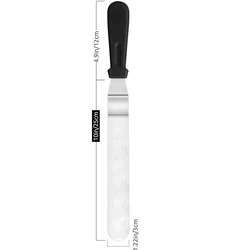 Cake Decorating Offset Spatula with Stainless Steel Blade and Comfortable Handle (10 inch)