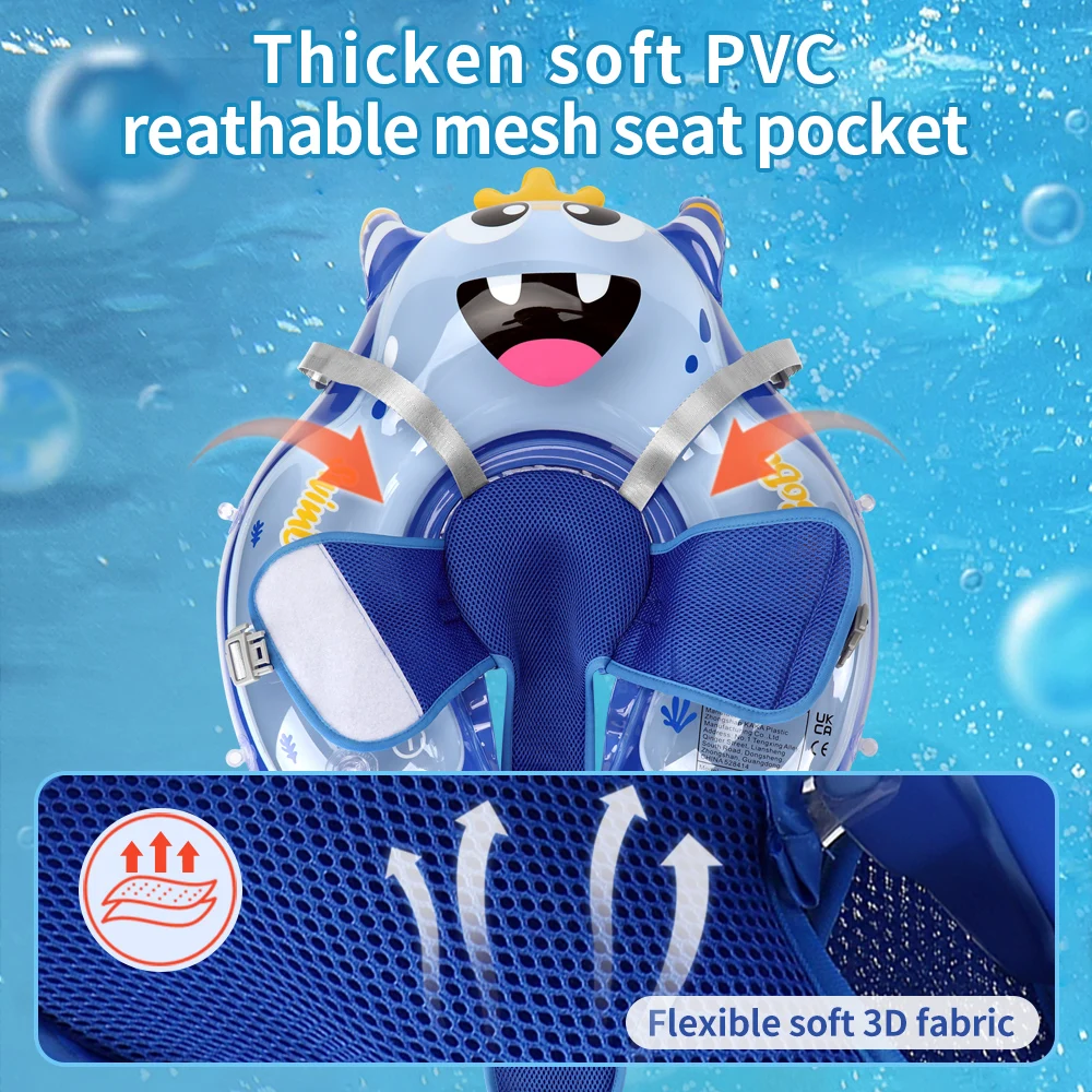 Swimbobo New Upgrade Kids Inflatable Baby Floating Water Toy Swimming Floats Trainer Child Swim Pool Ring PVC Children Float 5