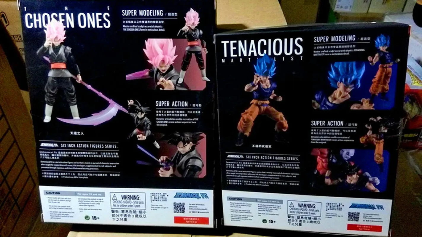 SAELAC Demoniacal Fit DF SHF Chosen Ones Black Goku Action Figure