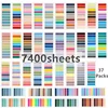 KindFuny 7400 Sheets Sticky Notes Posted It Tab Self-Adhesive Kawaii Clear Bookmarkers Books Page Marker Stationery 1