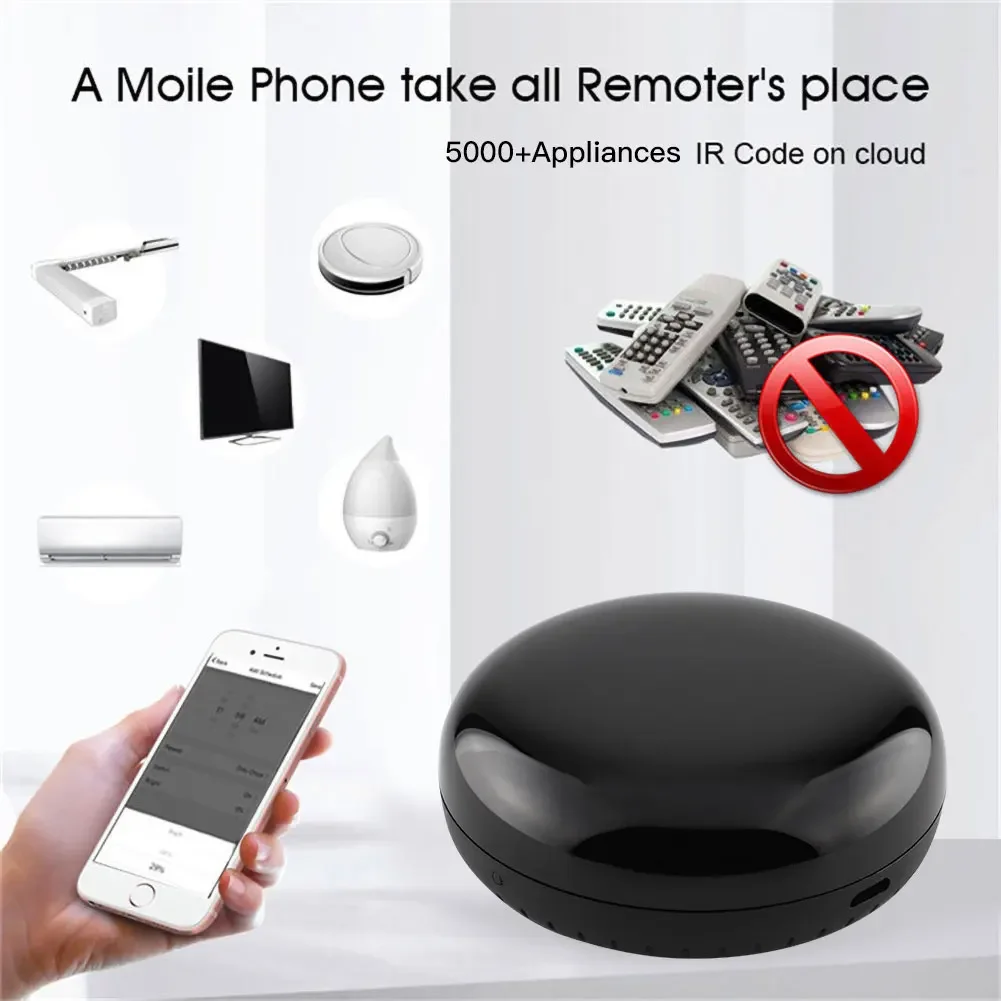 Smart IR Remote Control Infrared Universal Smart Life APP Control One for All TV DVD AUD Works with Alexa Google Home