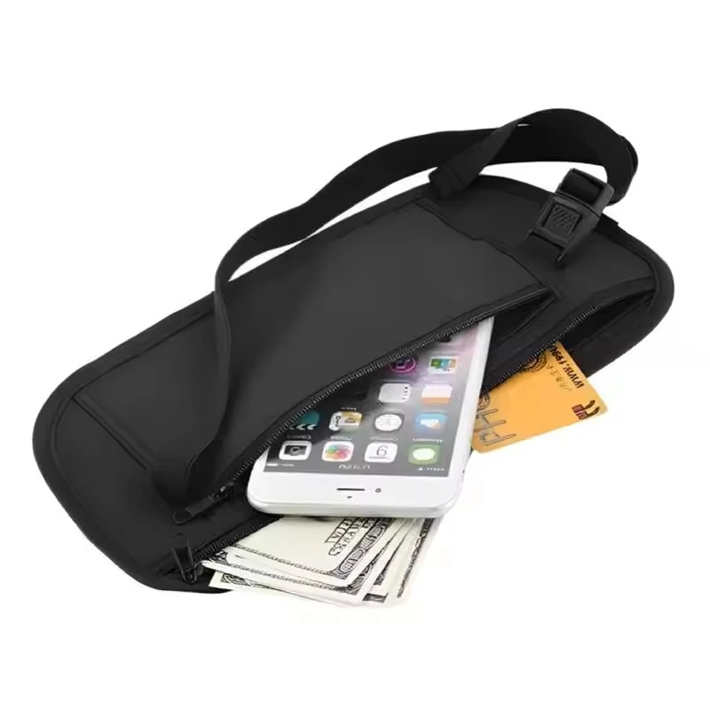 Outdoor Sports Running Waist Bag Travel Waist Bag Passport Money Bag Hidden Secure Wallet Gift Pack Money Bag
