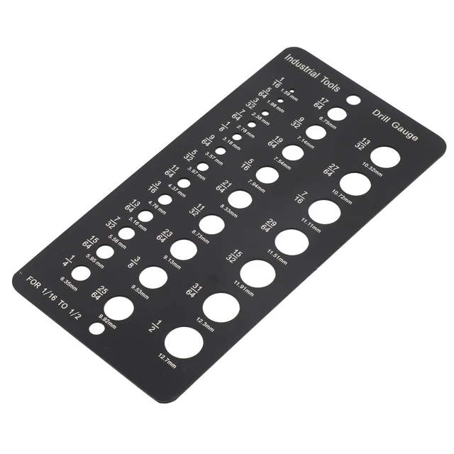 Calibro Per Trapani 29 Misure - In Acciaio Inossidabile, Per Diametri Viti E Bulloni, Con Marchiatura Chiara - Foto 9