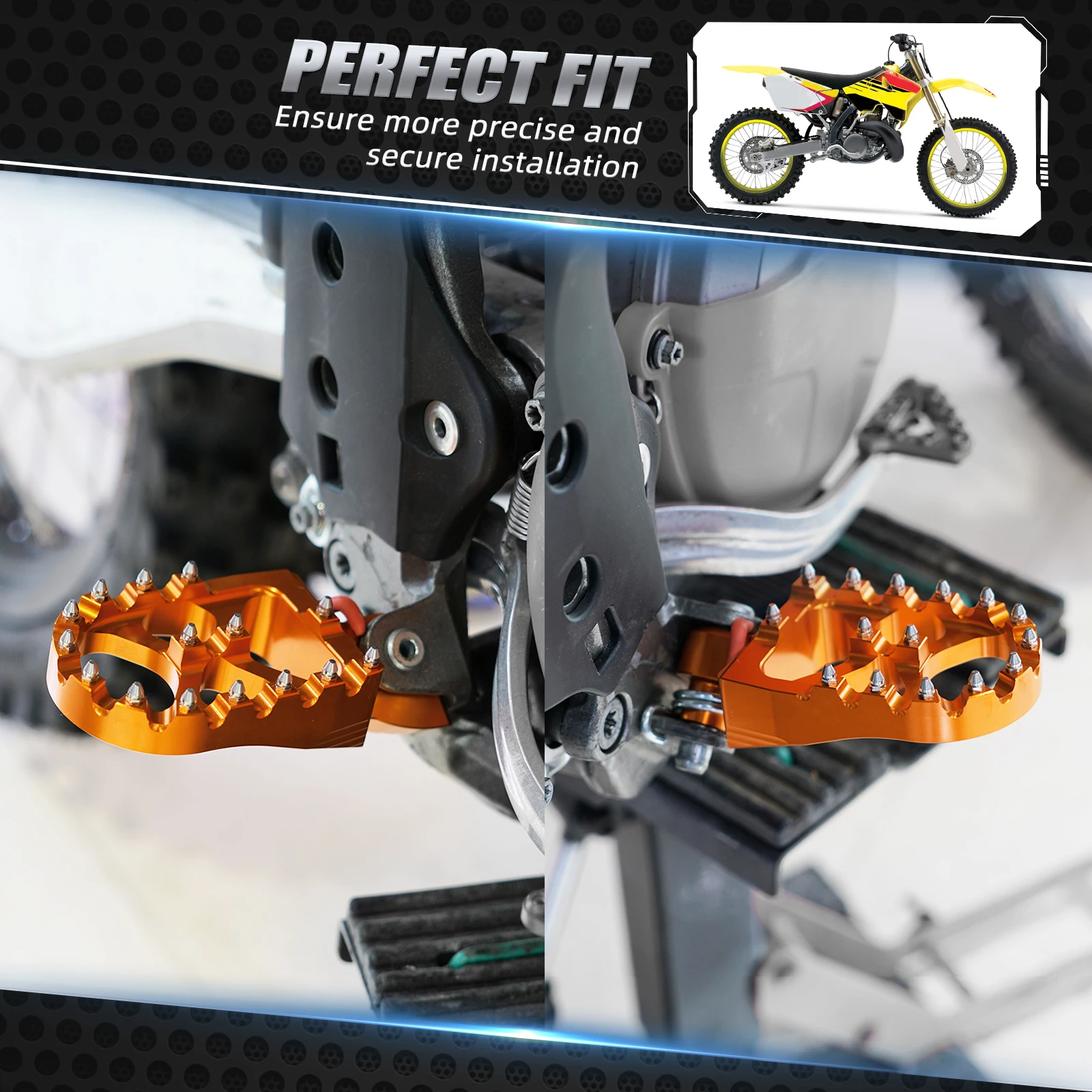 Foot Pegs FootRest Footpegs Rests Pedals For KTM EXC 300 EXCF 350 SX 250 SXF 450 1998-950 990 1090 1290 Adventure Supermoto motorcycle accessories,motorcycle foot pedals,motorcycle footrests