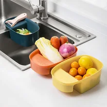 

Kitchen Supplies Storage Rack Sink Hanging-Type Drain Basket Storage Rack Sink Kitchen Waste Garbage Basket Kitchen Organizer