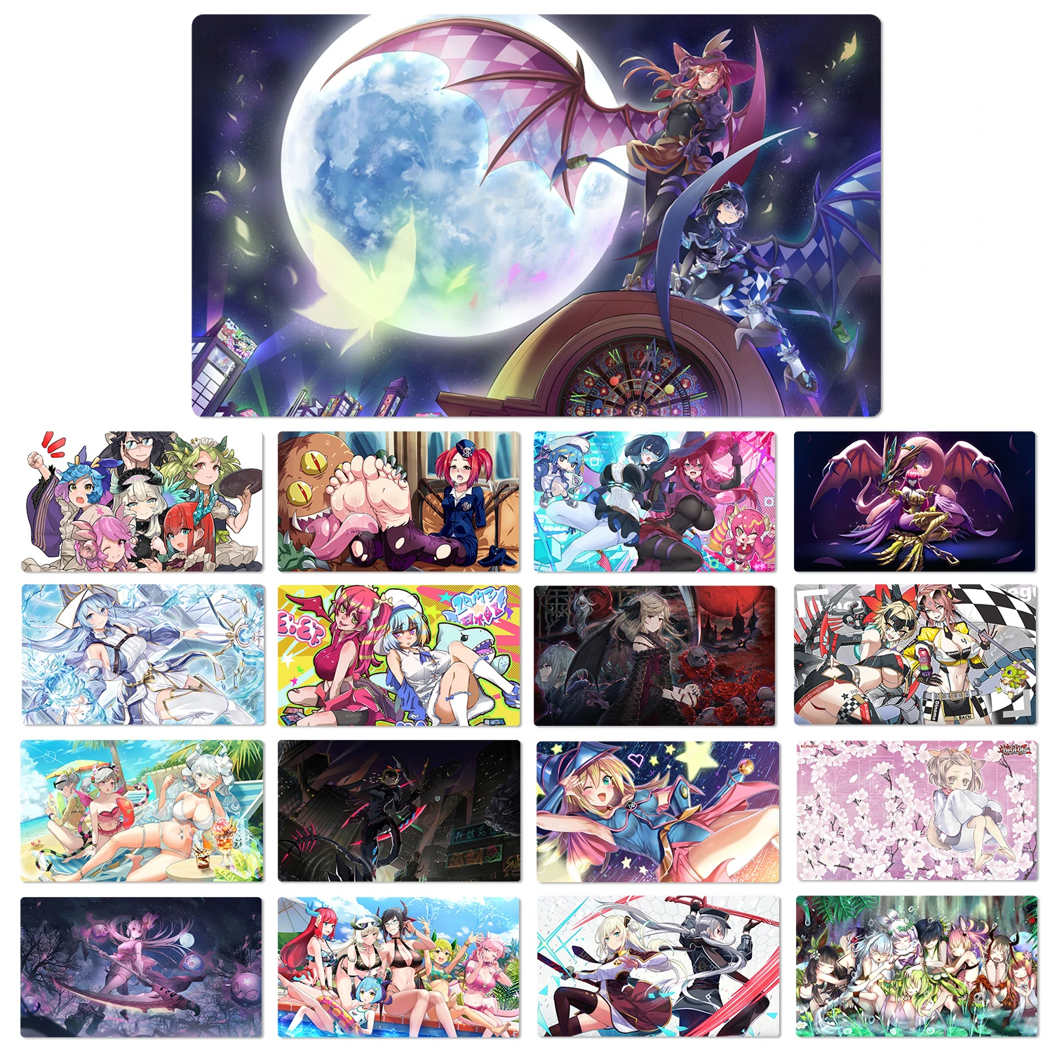 YuGiOh Playmat Evil Twin ki sikil Sky Striker Labrynth Dragonmaid TCG