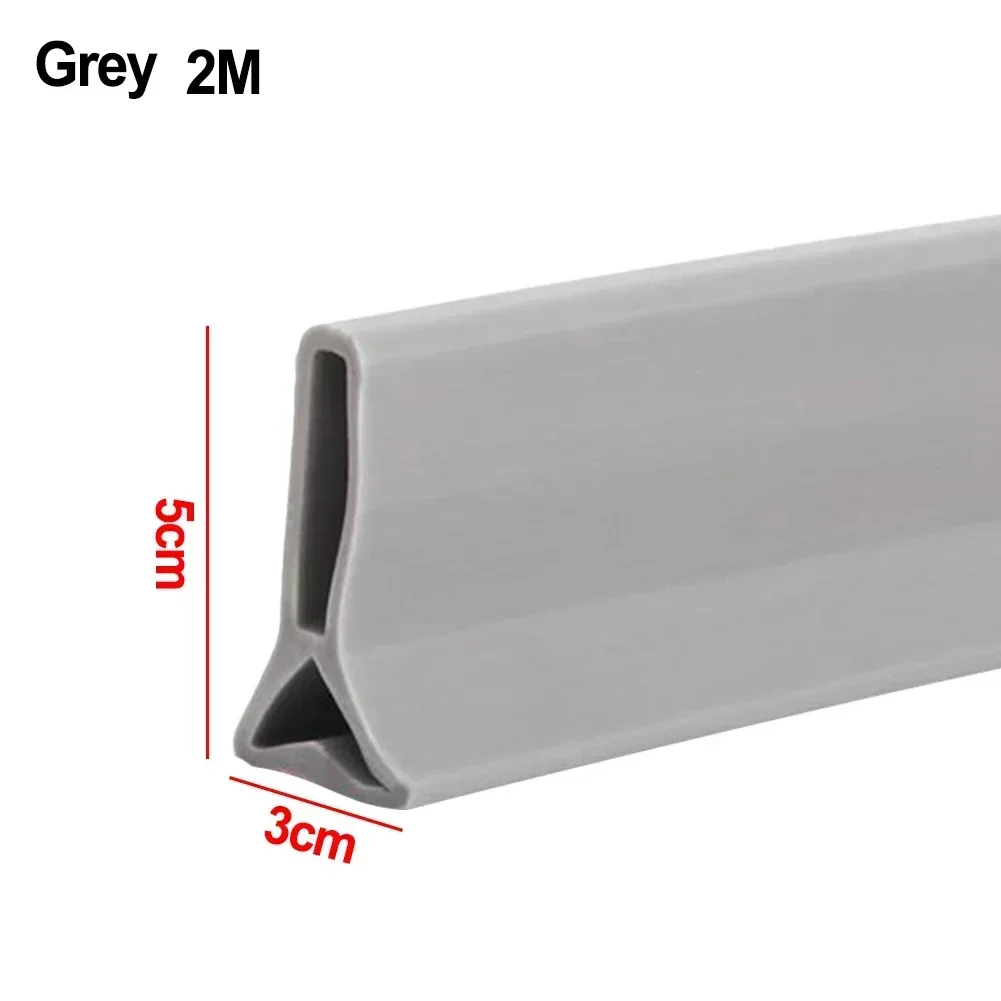 Stopper Water Barrier 5cm Height Accessories Bathroom Kitchens Silicone Transparent/Grey/black/white plug stopper