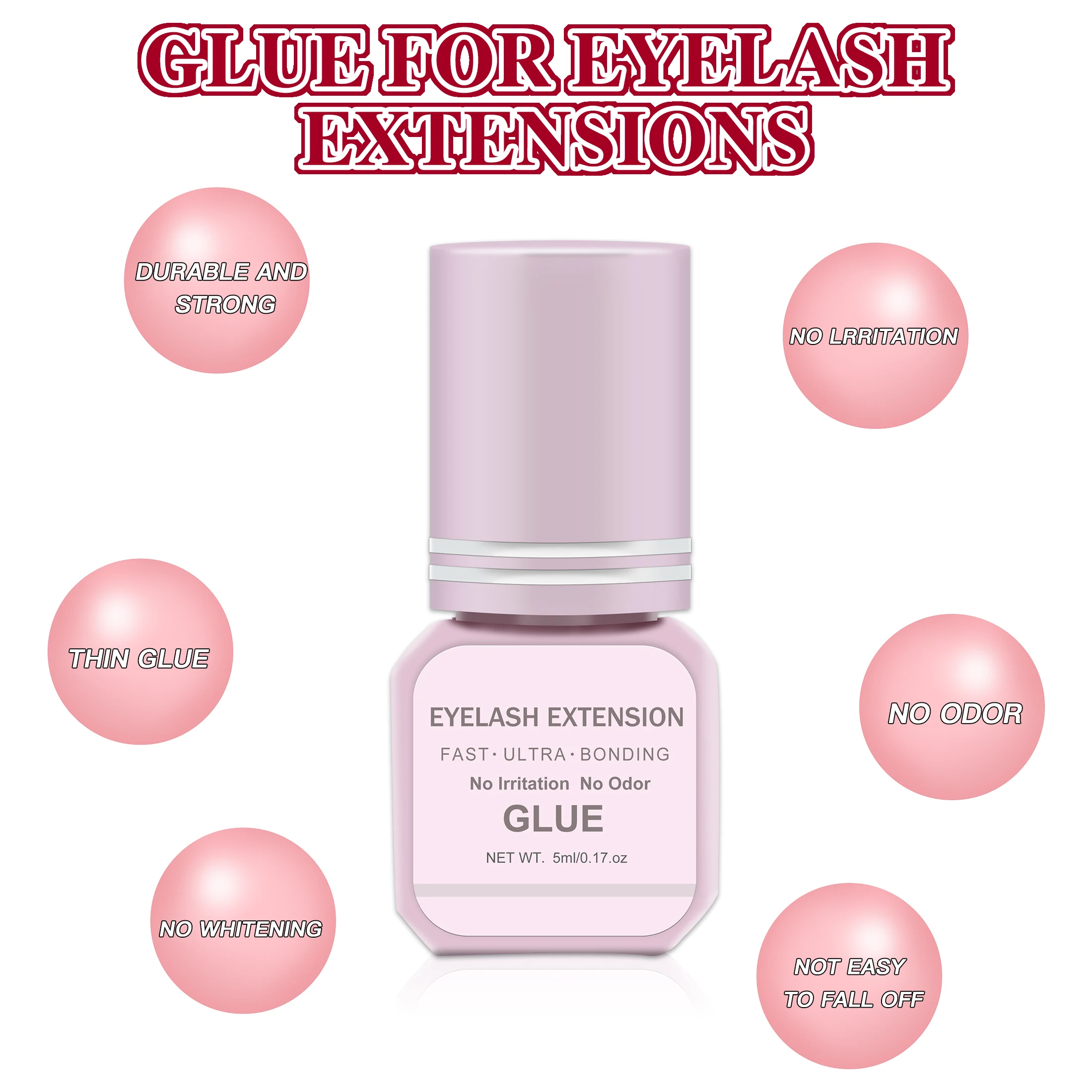 Eyelash Extension Glue 5ml Fast Dry Individual Lashes Glue False eyelash glue Lash Extension makeup tool DIY Cluster Lash eyelash glue