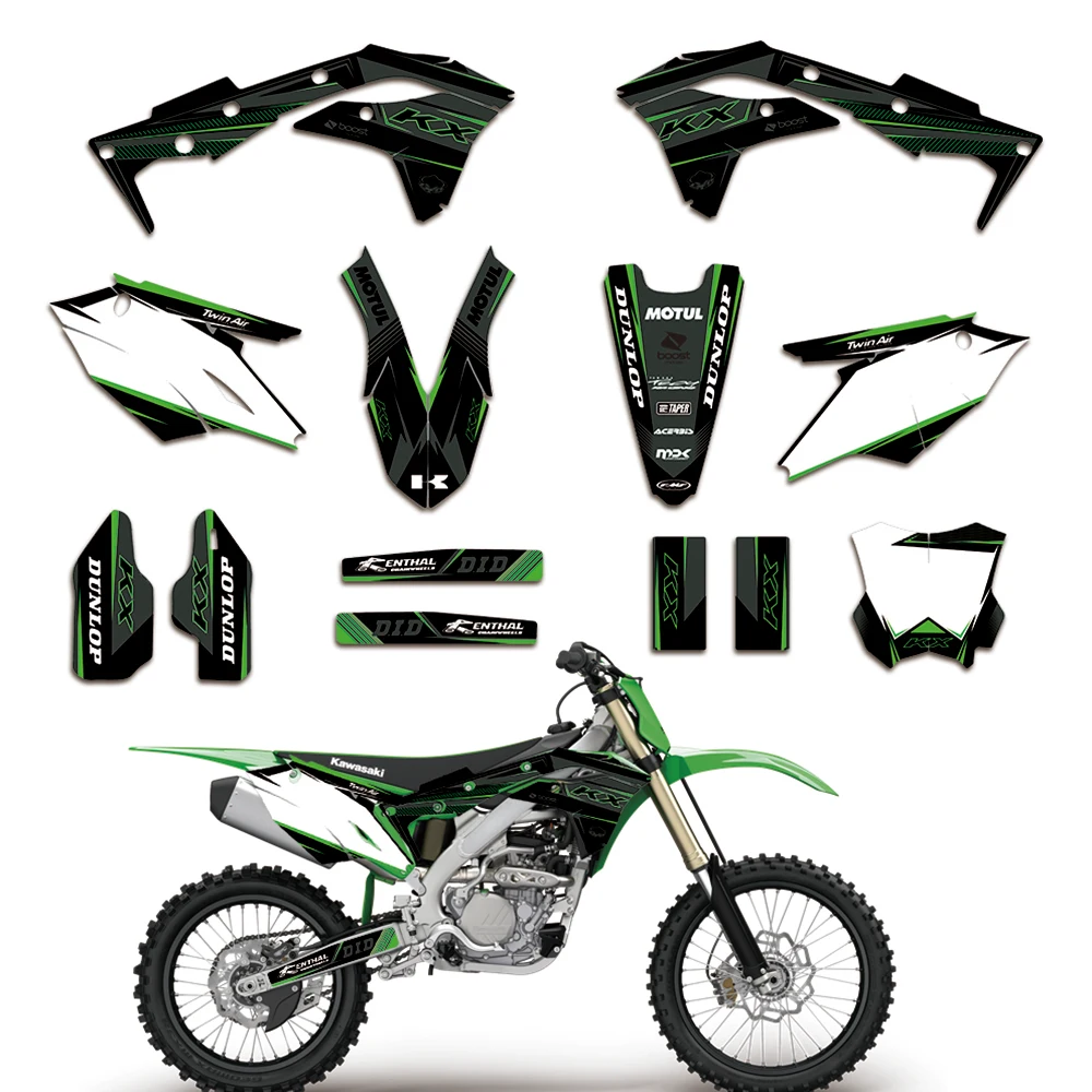 Набор графических наклеек для Kawasaki KX 250F KXF250 KXF 250 2017 2018 2019 2020 |