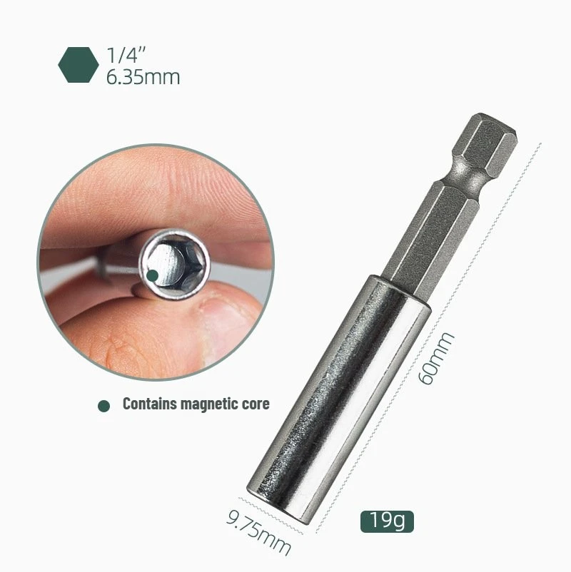 Long Extension Drill Bit Socket Set with Hex Handle, Magnetic Screwdriver Attachment for Power Drill Accessories, Ideal for