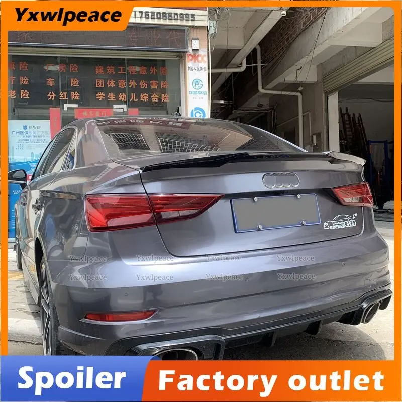 

Спойлер для Audi A3 Sedan S3 2014-2020, высококачественный материал ABS, праймер цвета, задний спойлер для багажника, автомобильный Стайлинг
