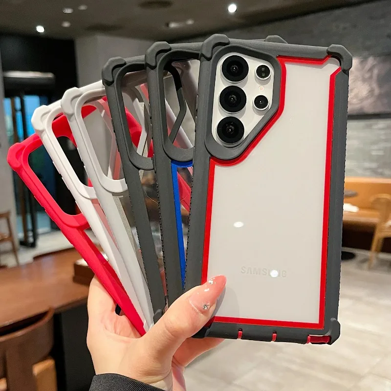 Enhanced Armor Shockproof Phone Case with Clear Protective Cover