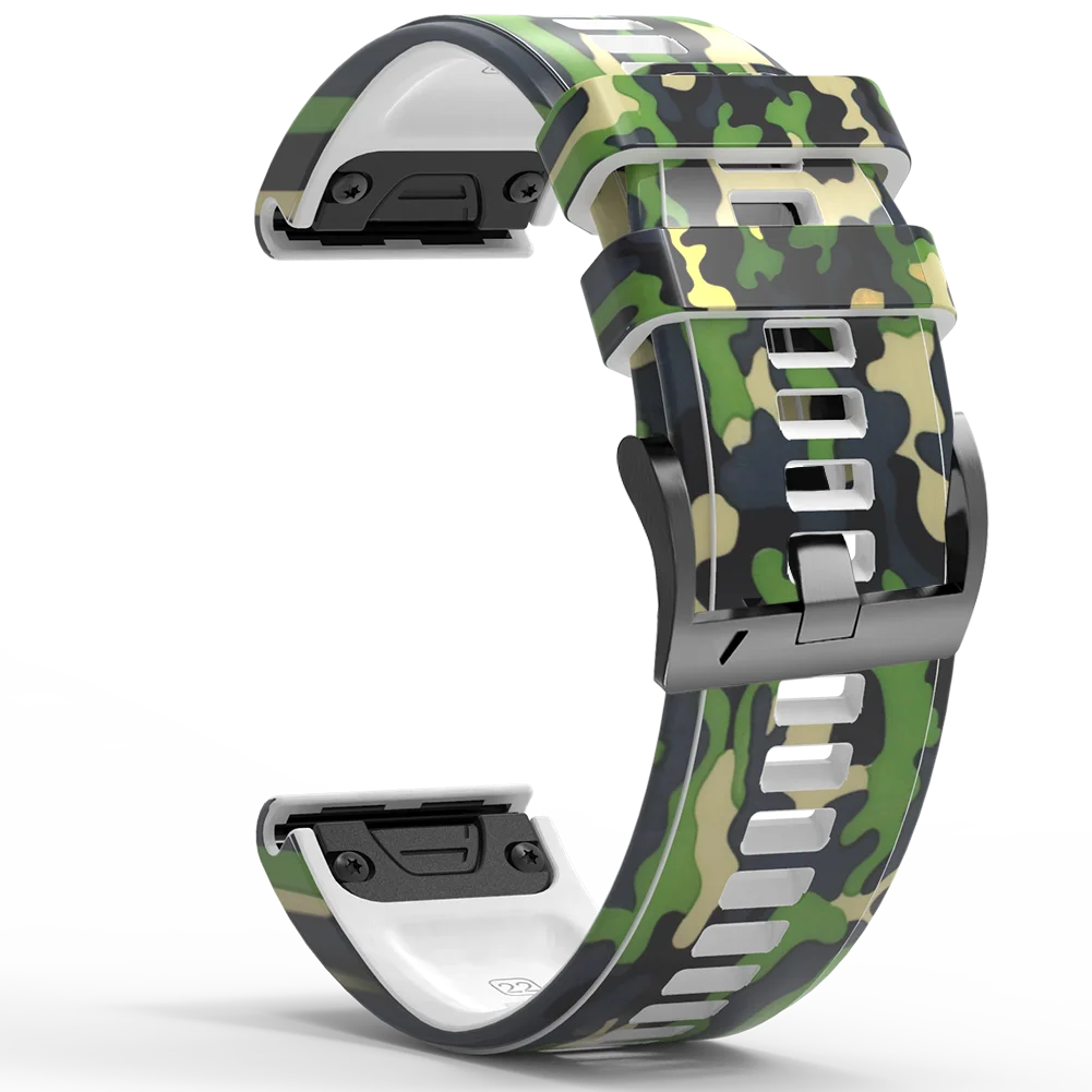 C2D JOY Cinturino In Silicone Per Garmin Instinct 3 45/50mm, Sgancio Rapido Con Attrezzo, Taglia Unica (M)