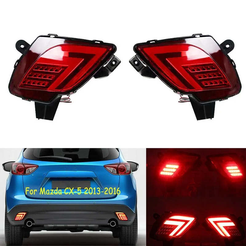 2PCS LED Reflector For Mazda CX 5 CX5 2013 2014 2015 2016 Car Tail