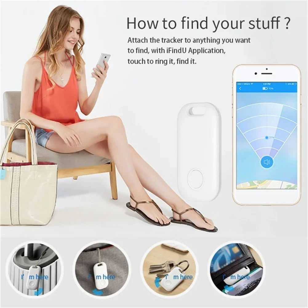 Tuya Smart Finder GPS Tracker Keychain Anti Lost Alarm&find Things Easily Wireless Location Tracker Tag 2-way Search Key Finder gps tracker gps locator key finder anti lost tracker anti lost alarm