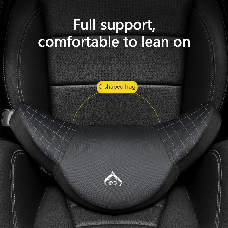 Car Electric Massage Neck Pillow Cushion Vibration Headrest Support Lumbar Seat Back Cushion Vehicle Supplies Travel Assecories