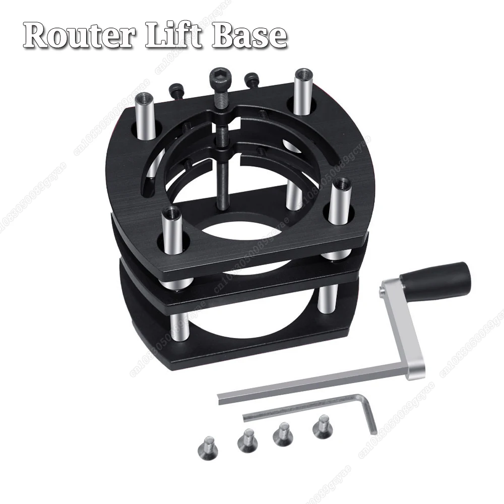 

Upgrade Router Lift for 65mm Diameter Motors,Woodworking Router Table Insert Plate Lifting Base for Wood Router WorkBenches Tool