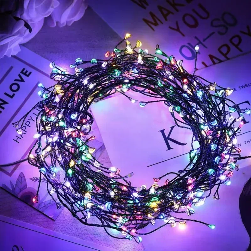thumbnail image 1 of Guirnalda de luces LED con control remoto y alambre de cobre, con forma de petardos, para decoración de bodas, fiestas y habitaciones de Navidad, 1 of 5