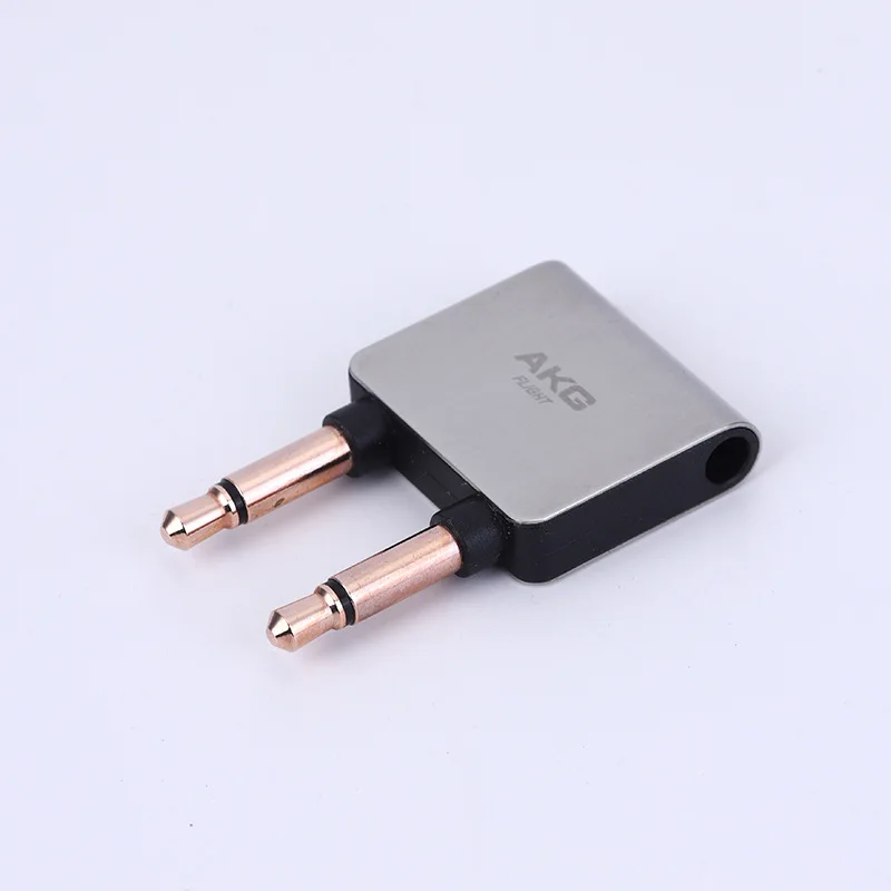 Hifi Ouro Nickel Plated Air Plane 3.5 mm Avião Airline Headphone Mono Audio Converter Viagem Jack Plug Splitter Adapter - Imagem 6