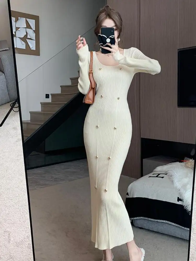 bodycon maxi dress with slit Effortless Moment Bandage Bodycon Maxi Dress  VICI