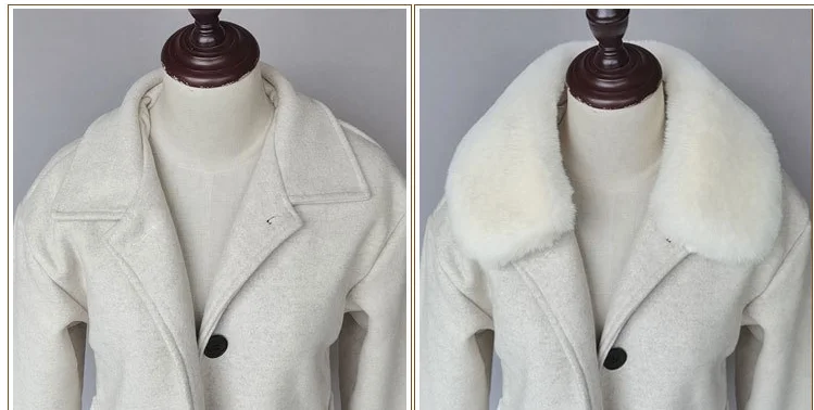 55 cm Herbst und winter nachahmung reparatur kaninchen pelz kragen künstliche pelz schal frauen nachahmung pelz schal gefälschte kragen kragen – Detail 1