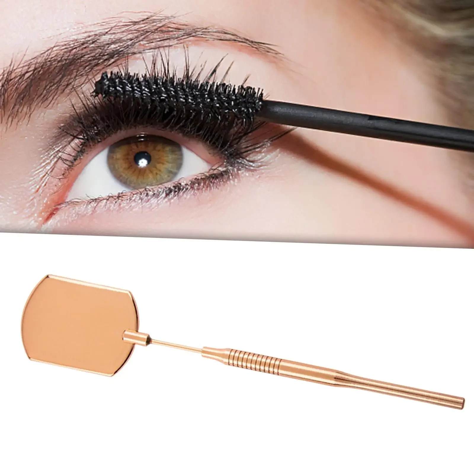 Lash Mirror Eyelash Extensions Tools Square Mirror Eyes Makeup Supplies Sturdy Rotating for Various Angles Length 20.8cm