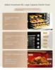 Midea Oven Home Small 2023 New Large Capacity Multi functional Electric oven electric mini oven baking 6