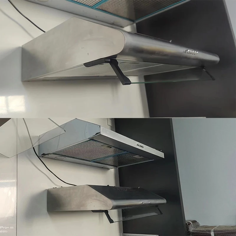 Under Cabinet Range Hood 600MM Vent Hood for Kitchen with 3 Speed Exhaust Fan, Ducted and Ductless Convertible Stainless Steel 4