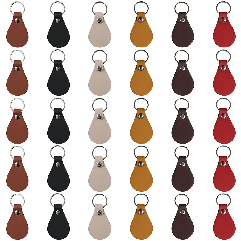 

Набор кожаных брелоков для ключей, 30 шт., 6 цветов