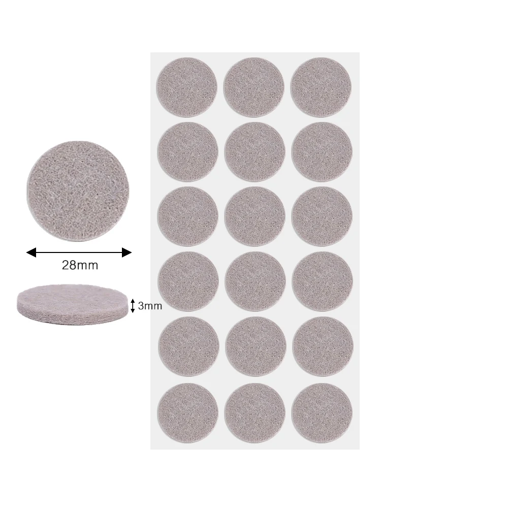 28 Piezas Protectores De Silla, Fundas Para Patas De Silla Negra Con Fieltro Envuelto, Almohadillas Protectoras Para Pies De Muebles(20-30mm