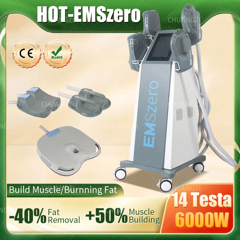 DLS-lim 기계 RF  바디 스컬프트, Hi-emt 2024 Neo 6000W 스컬프팅 골반 패드, 지방 근육 자극 슬리밍 ZERO 살롱