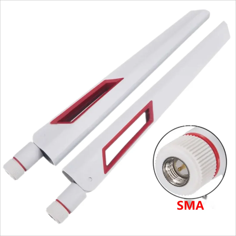 WiFi Antenna Dual Band Universal Amplifier WLAN Router Signal Booster Male SMA RP-SMA Male 12dBi 2.4G 5G 5.8GHz