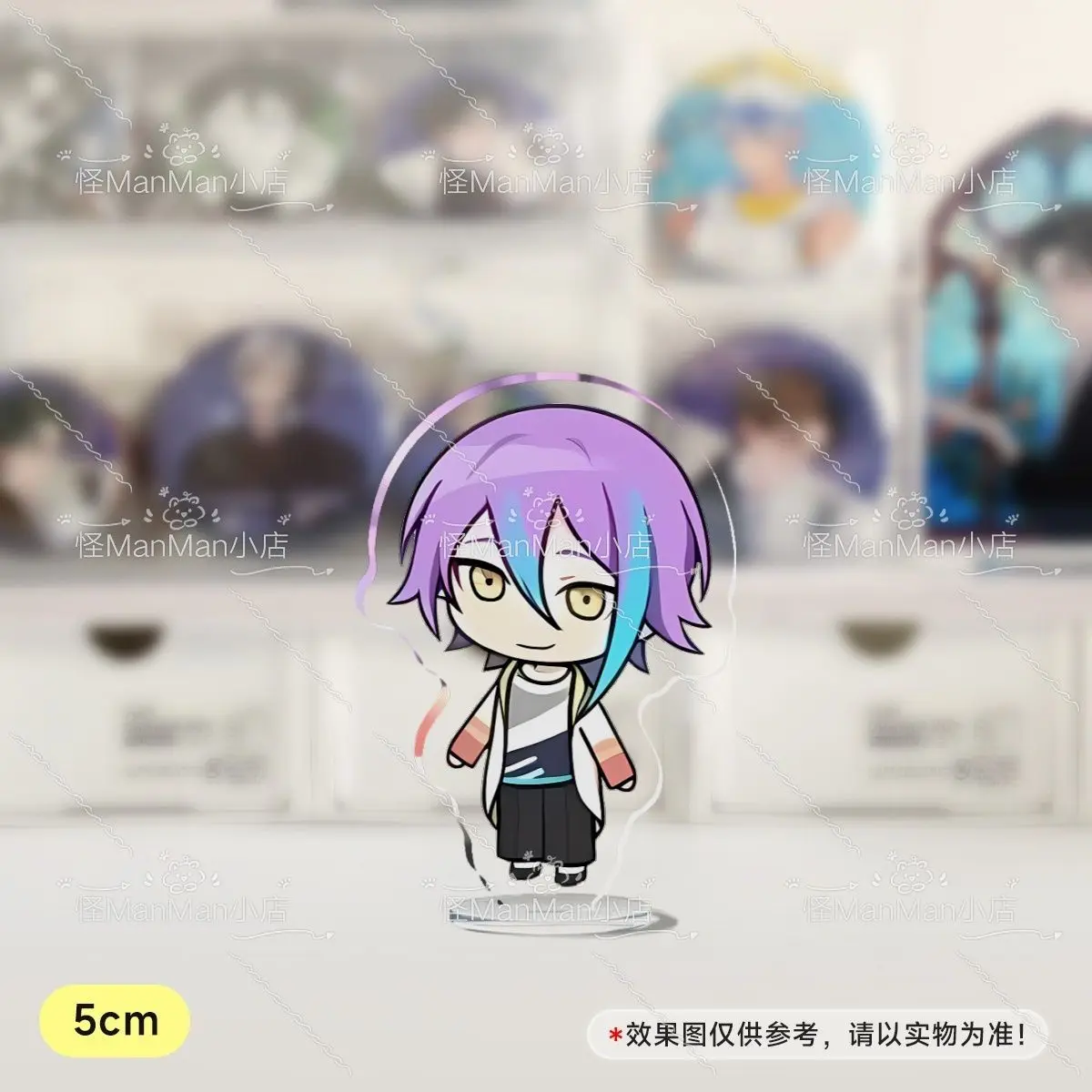 Colorful Stage Desk Decor: Kamishiro Rui & Tenma Tsukasa Acrylic Ornaments