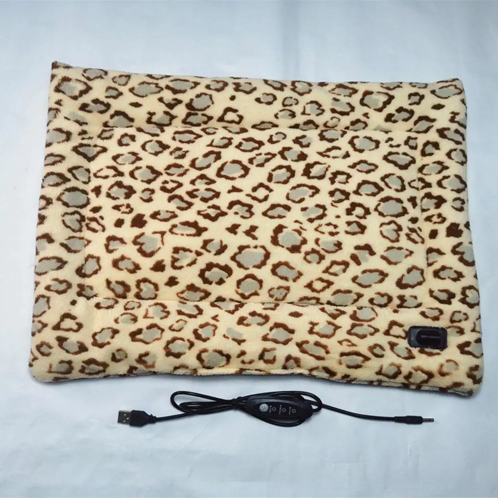 Tappetino Riscaldante USB In Peluche Per Cani E Gatti, Temperatura Costante 28°C, Grigio Argento, Diametro 40 Cm