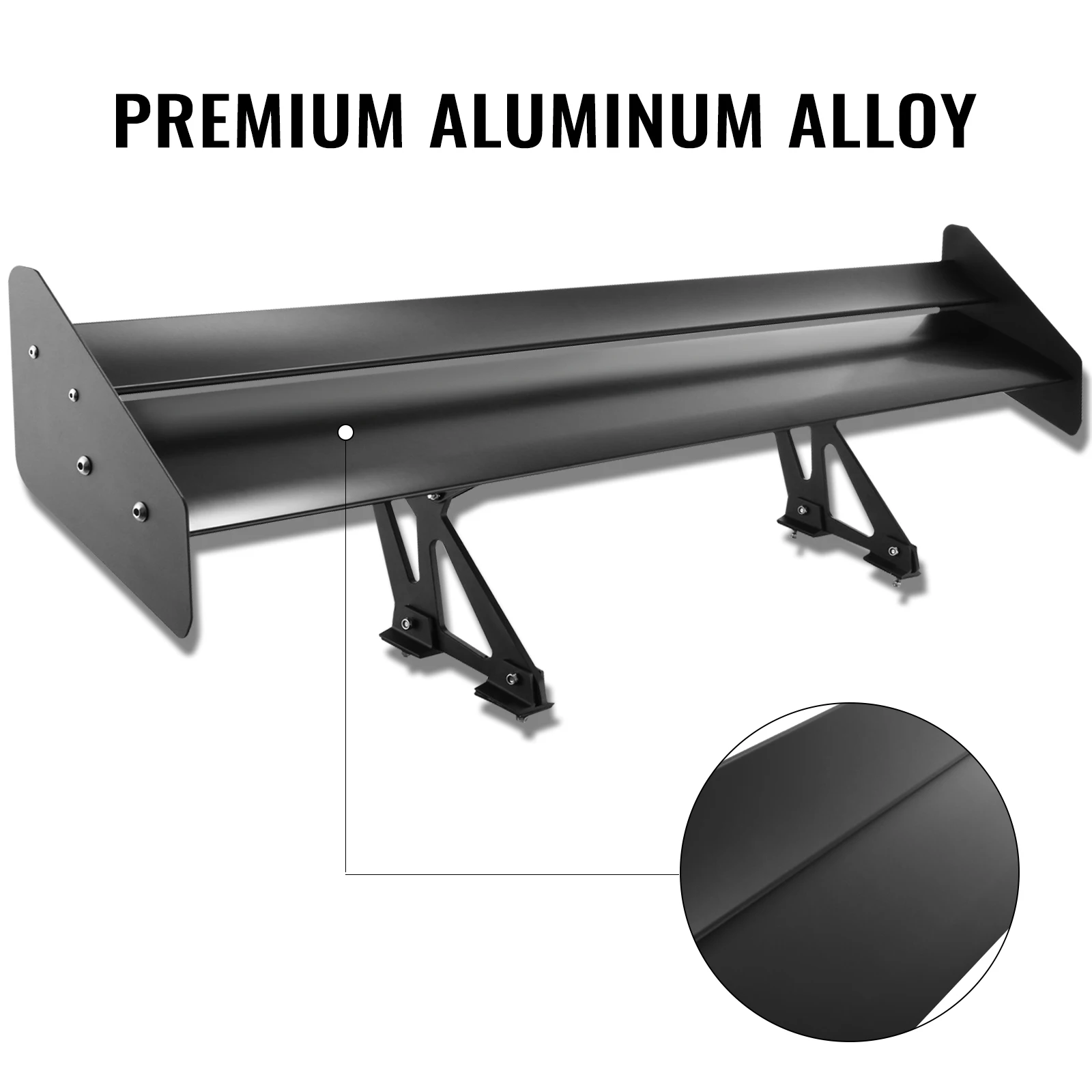 Alerón Trasero Para Coche Bgw Jdm Spoiler De Aluminio 110 Cm Negro Gt | ES