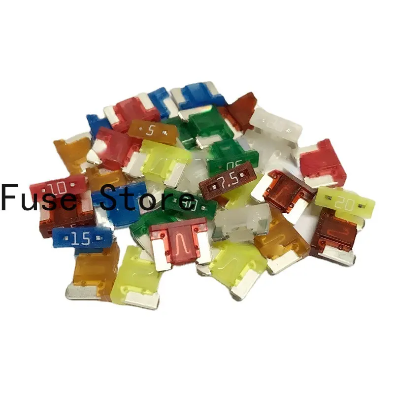 

10PCS 5A/7.5A/10A/15A/20A/25A/30A Car Fuse Flat Foot Insert