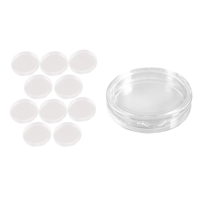 

20 Pcs Small Round Transparent Plastic Coin Capsules Box 30Mm & 40Mm