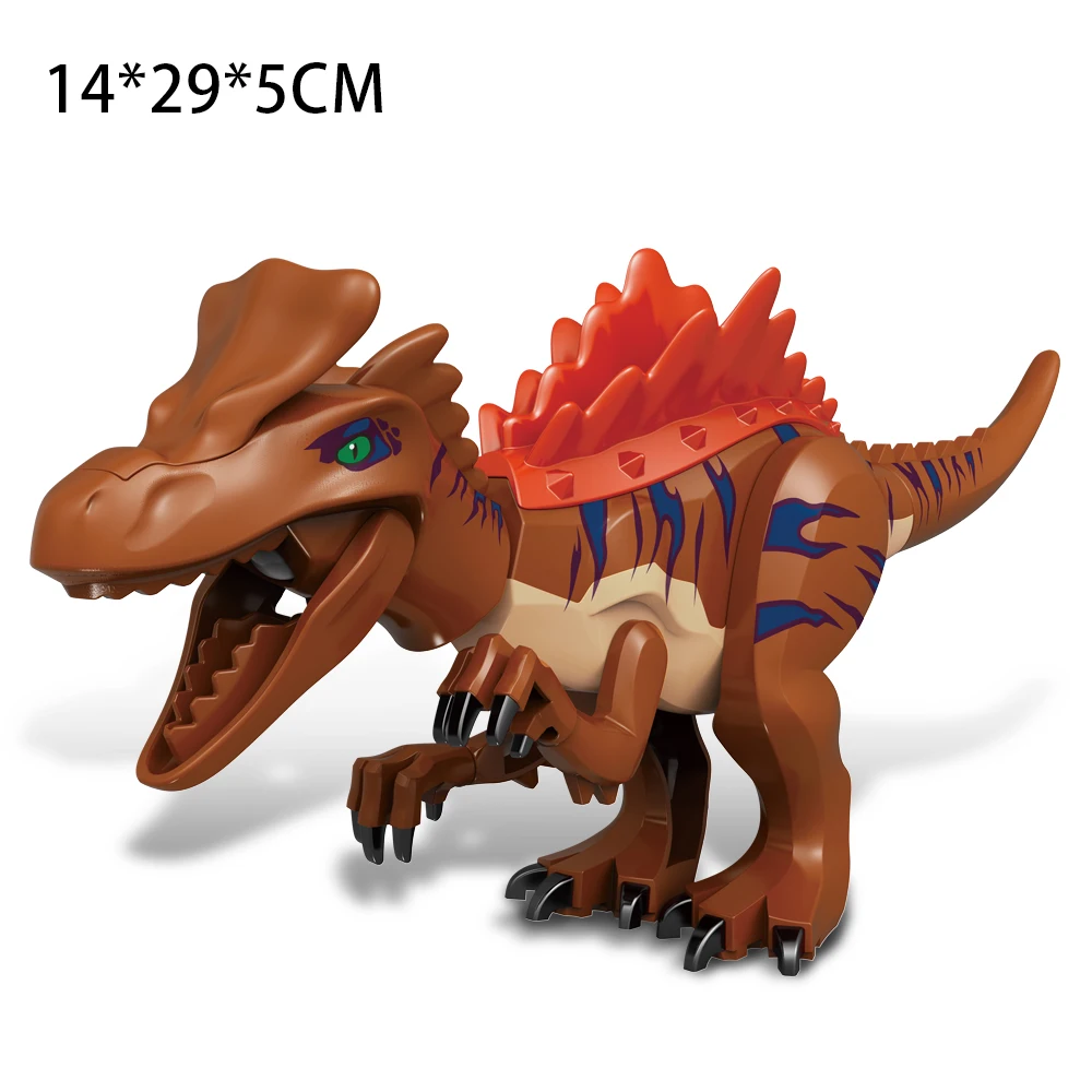 thumbnail image 1 of Bloques de construcción de dinosaurios jurásicos Indominus Rex DIY Figuras de acción de tiranosaurio de gran tamaño Modelos Juguetes para niños Animales Regalos, 1 of 5