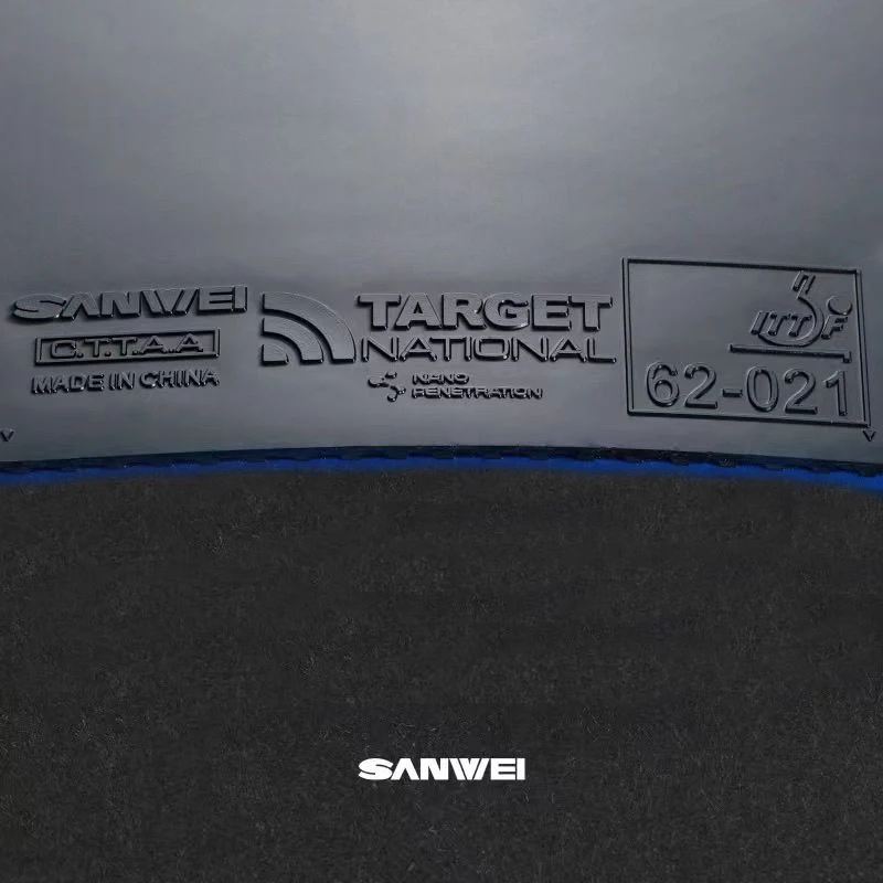 SANWEI TARGET 3 National Table Tennis Rubber Sticky Rubber Blue Sponge Target 3 Ping Pong Cake Sponge Original