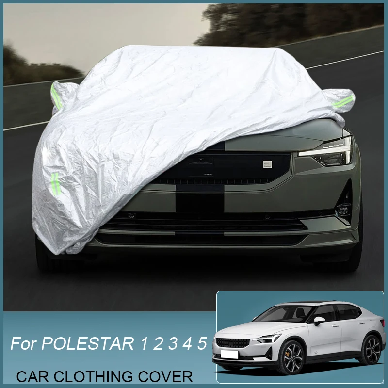 Copertura Per Auto Pioggia Gelo Neve Polvere Protezione Impermeabile Per Polestar 1 2 3 4 5 2018-2025 Copertura Anti-Uv Accessori Auto Esterni