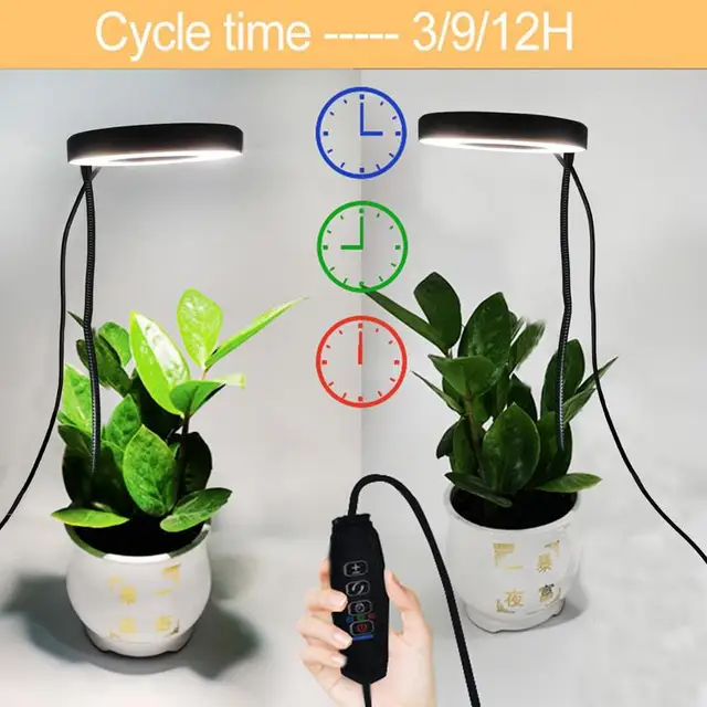 Teljes Spektrum Grow Light 4 Fényképesség Módok Usb Plant Lighting 360 Hosszú Nyakú Fej Világítókészülékek 4/8/12 Órás Időzítés Funkció - Image 4