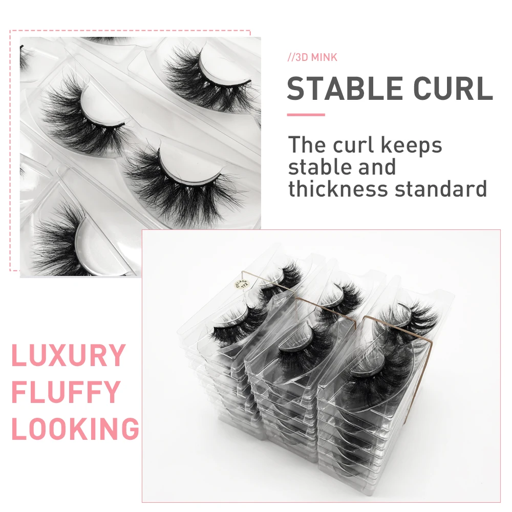 

MEDY Wholesale Mink Lashes For Custom Order Cruelty Free 3D False Eyelashes Thick Fluffy Fake Eye Lash Vendors Free Shipping